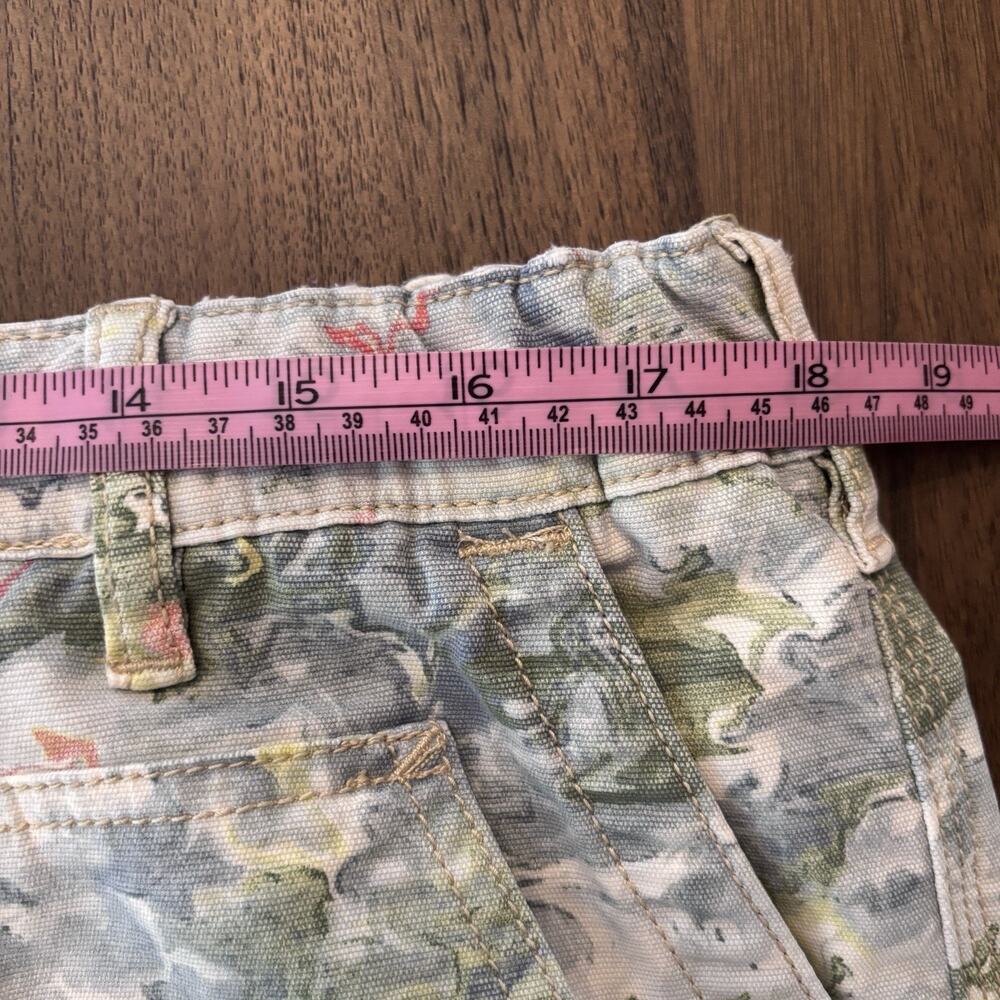 Pilcro at Anthropologie The Roamer Trousers/Jeans Blue Painted Artsy Boho SZ 32 - Picture 6 of 9